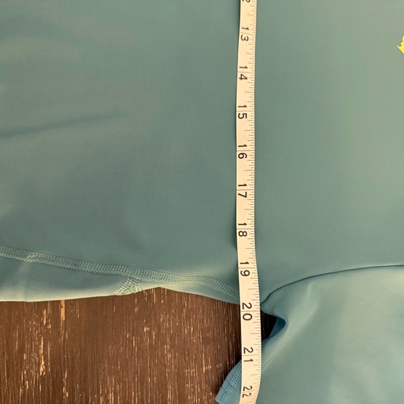 Gymshark Teal Active Crop Top with Yellow Logo Size S Women - Picture 5 of 8